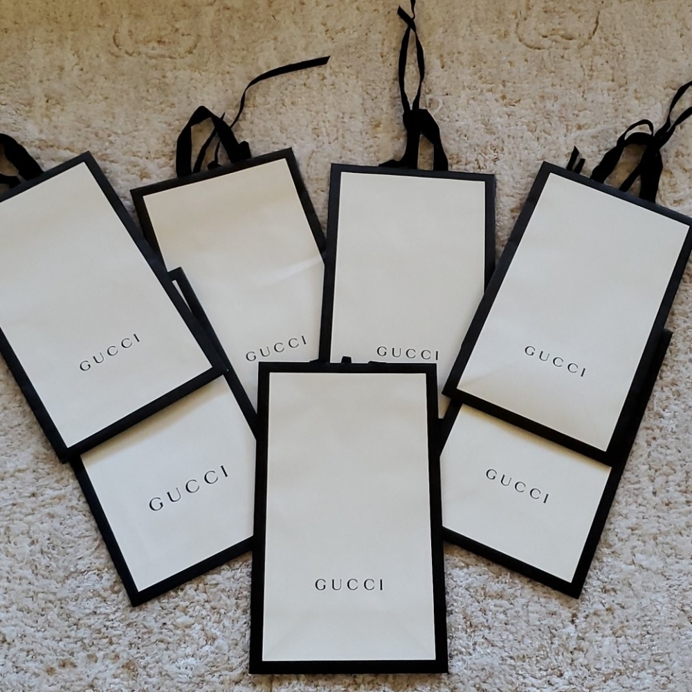 GUCCI  Shopping Bag ONLY (pack of 7)